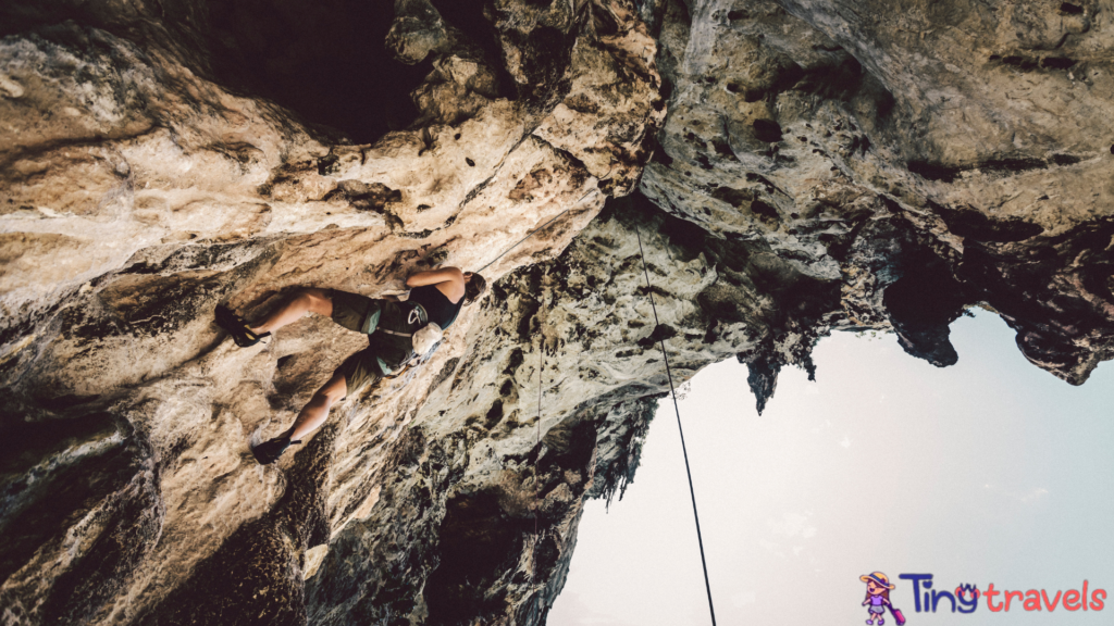 Rock Climbing at Railay beach 