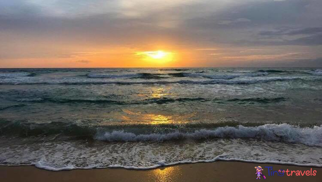 Sunset on Karon Beach Phuket⁠
