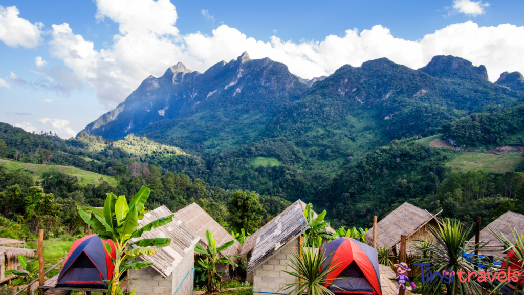 Homestay camping and tent at Doi Luang Chiang Dao, High mountain in Chiang Mai Province, Thailand⁠