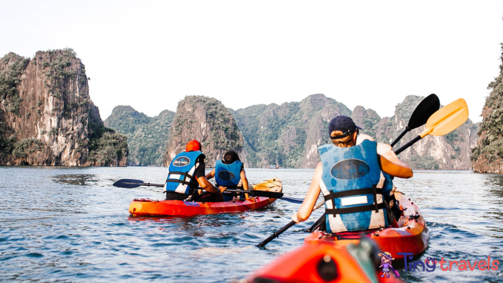 People Riding Kayak⁠, sea kayaking in phang nga bay