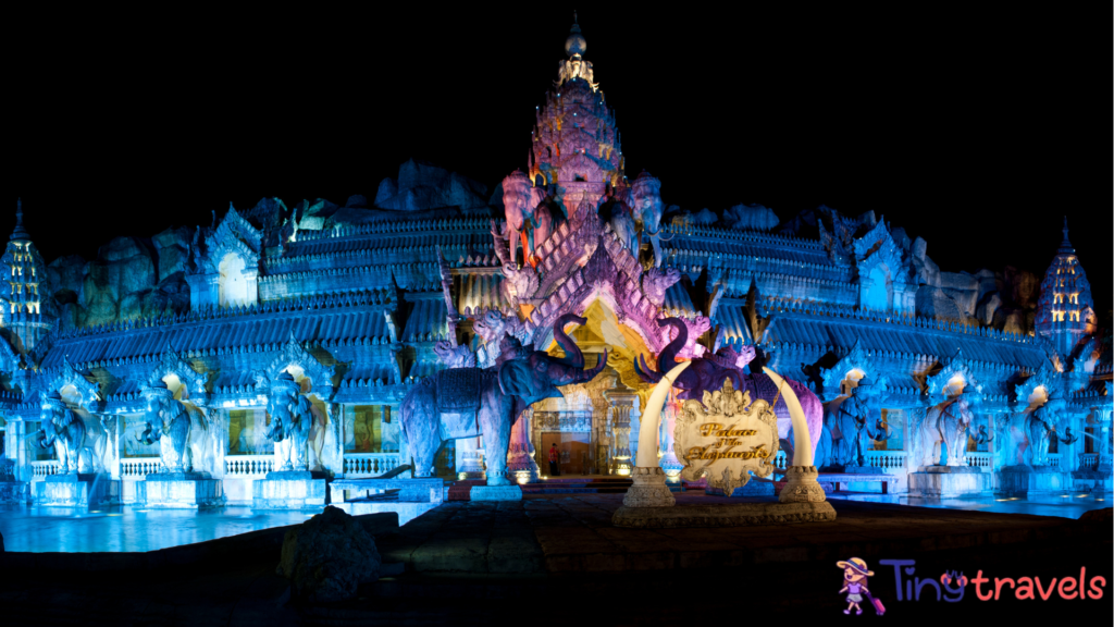 The entrance of Fantasea, shot at night, Phuket, Thailand⁠