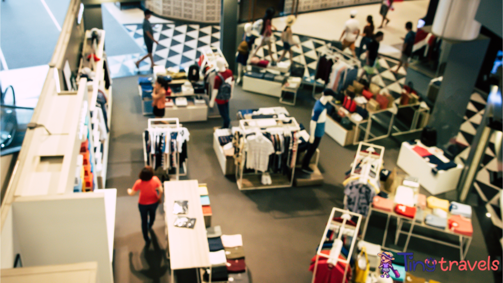 Top View of Shopping Mall