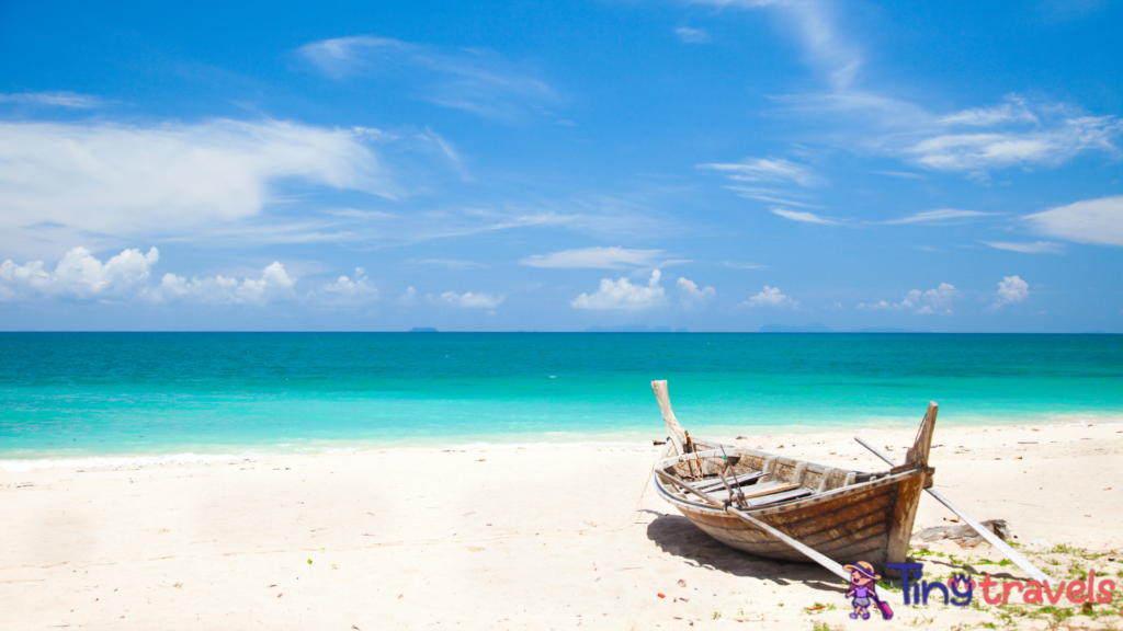 Beach and Fishing Boat, Koh Lanta ⁠