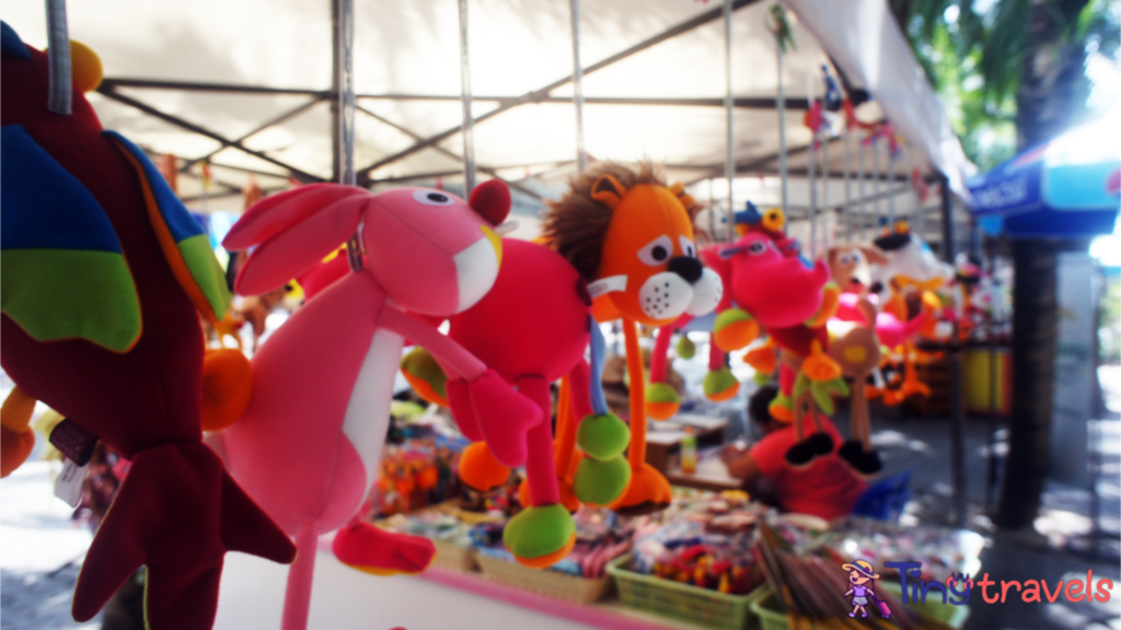 Hanging Stuff Doll in Thai floating Market⁠
