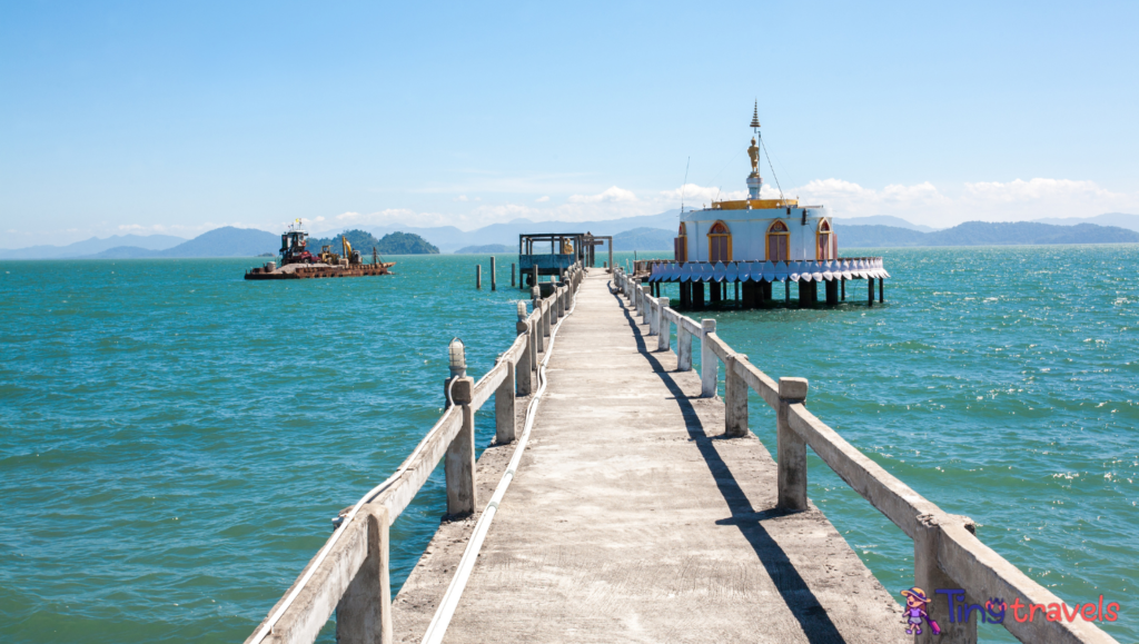 Thai temple in the water and paradise Koh Phayam Thailand.⁠