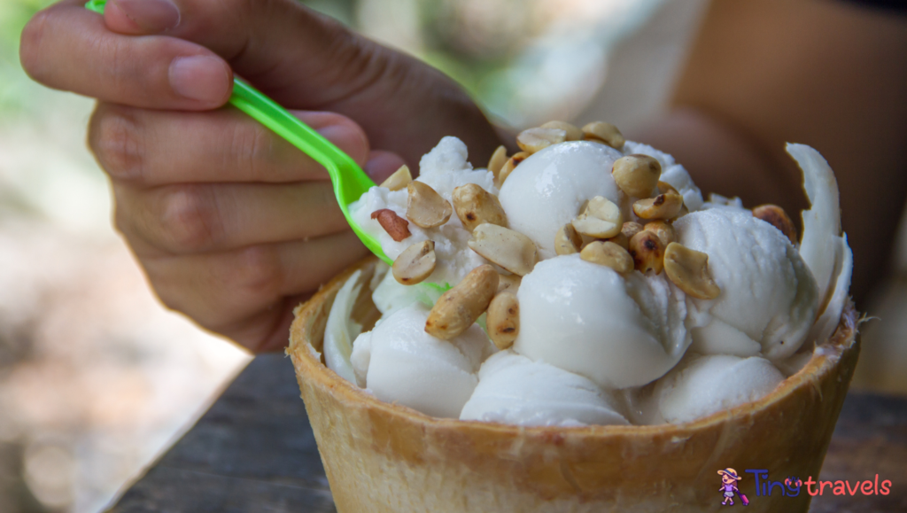 Coconut ice cream⁠