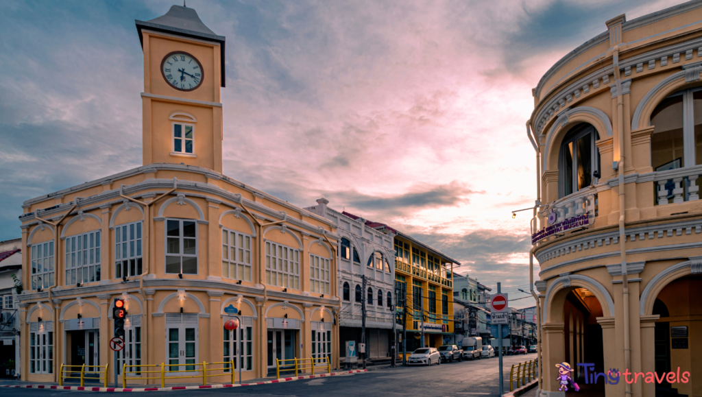 Building of Sino Portuguese architecture in Phuket Old Town⁠
