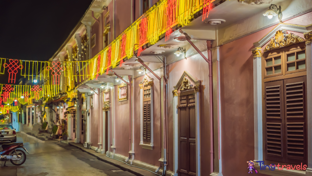 Sino Portuguese Colourful and decorative house in Old Phuket Town Phuket Thailand ⁠