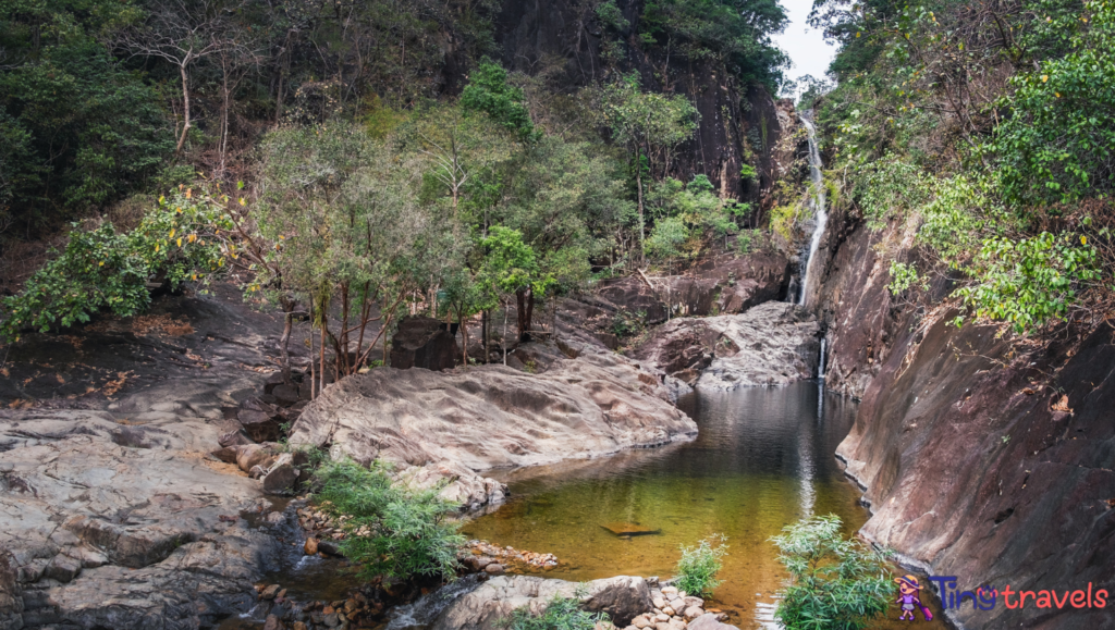 Khlong Phlu waterfall in Chang island, Thailand⁠