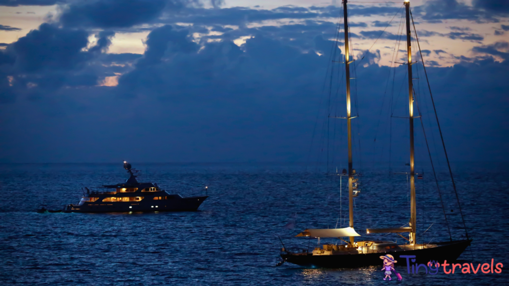 Luxury Yacht Sunset⁠