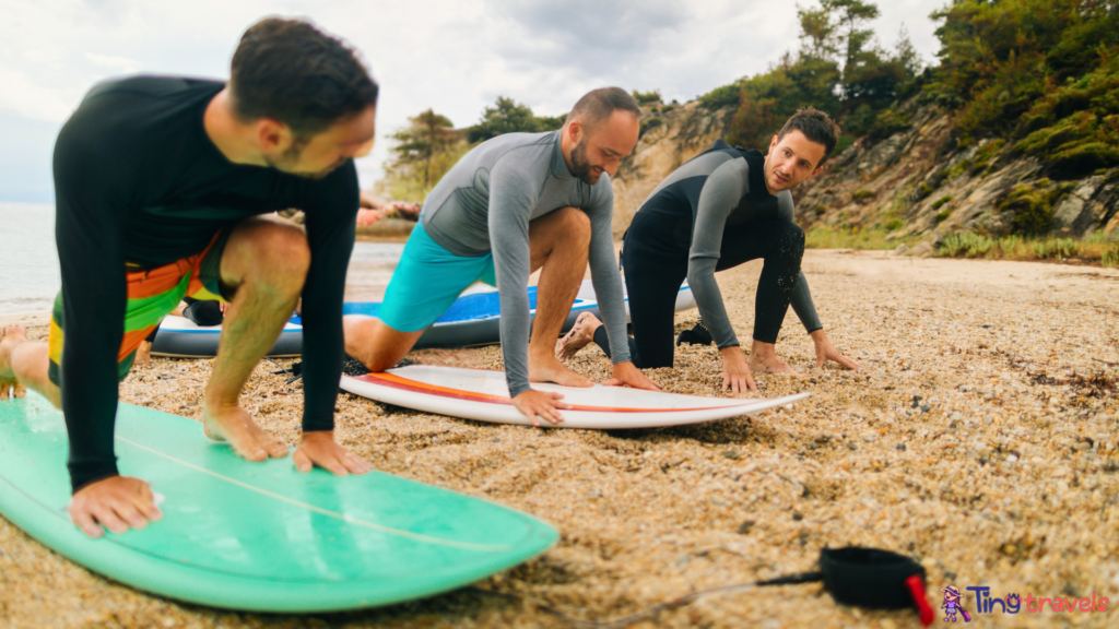 First surfing lessons⁠