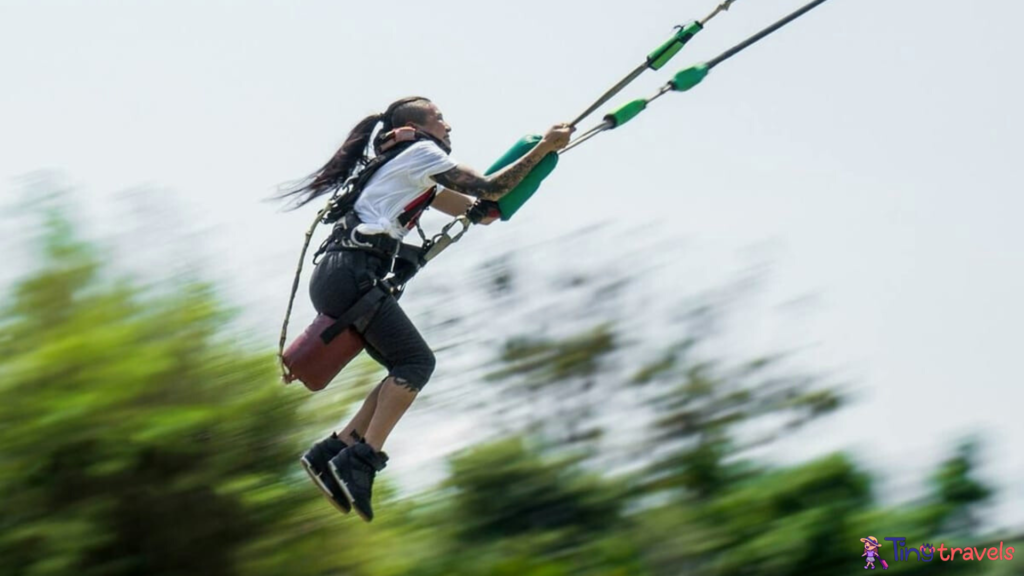 Human Slingshot at Pattaya in Thailand 