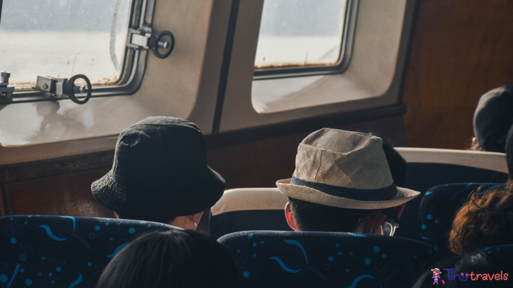 People Sitting Inside Ferry Boat⁠