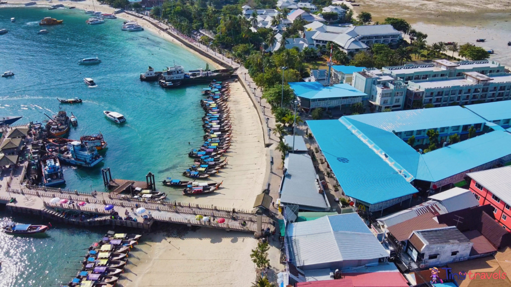 Phi Phi Island Port and Tonsai Pier in Thailand⁠
