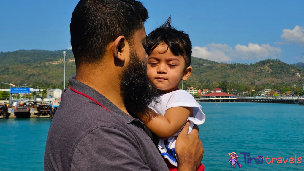 On the way to Koh Samui through Ferry. Thailand 