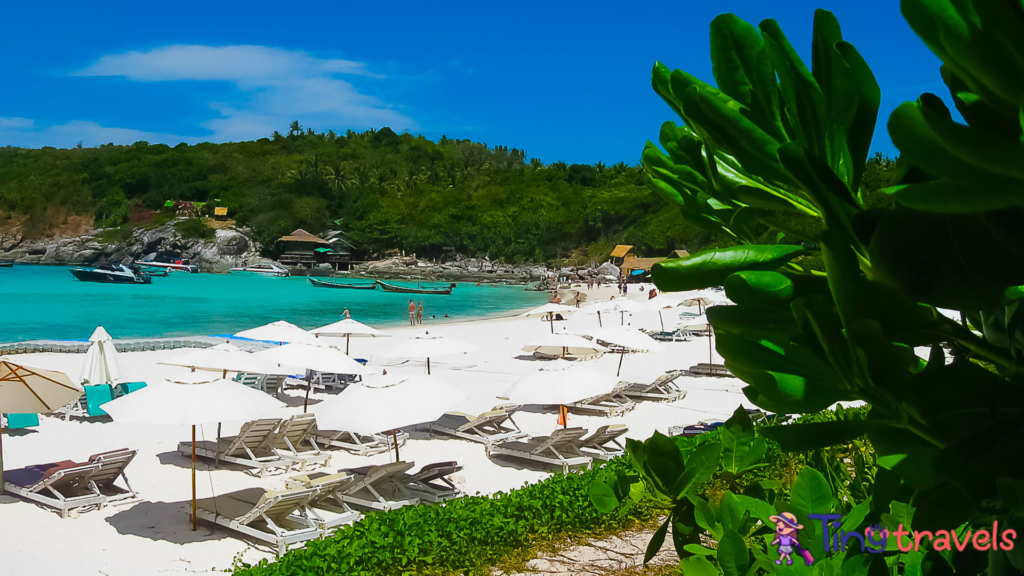 Beautiful beach on a tropical island Koh Racha Yai⁠