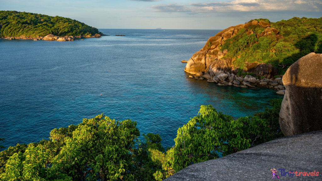 Beautiful scenery during sunset, Similan National Park, Thailand⁠