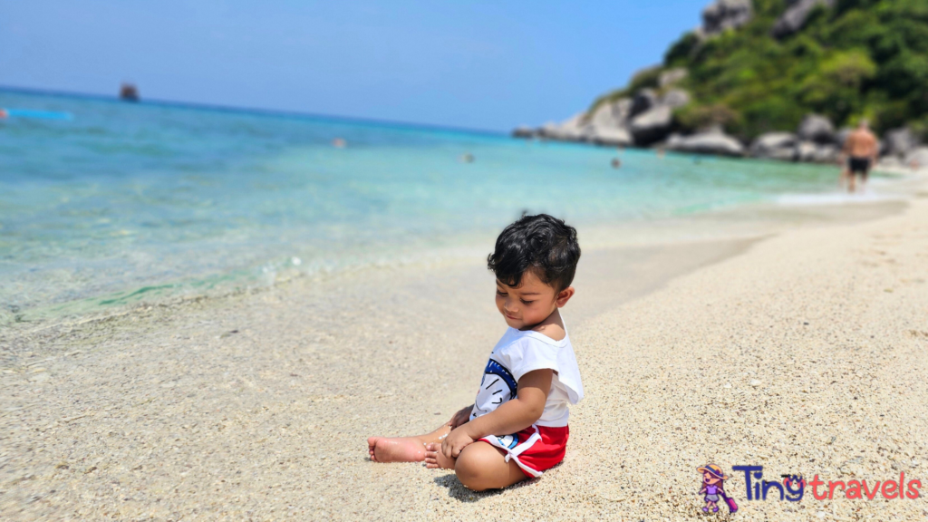 Baby Ayman at koh Nang Yuan 